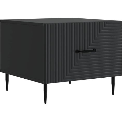 vidaXL Tavolino da salotto Nero 49 x 50 x 40 cm Legno