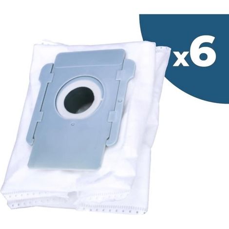 (Blanc)Lot de 6 Sacs à Poussière Synthétique pour Aspirateur iRobot Roomba i7+ i7 s9+ E5 E6 E9 - OEM - Blanc (1/4)