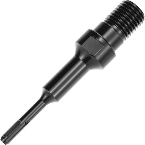 SDS-Plus-Adapter – 1 Stück – Gehärteter Stahl – UNC-Diamantbohrer-Umrüstung 1-1/4" – Bohren in Beton und Mauerwerk – Länge 190 mm (1/5)