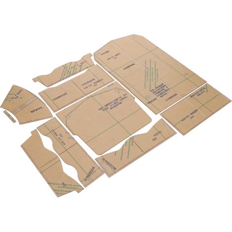 Gabarit acrylique transparent pour portefeuille long, pochoir pour la fabrication de sacs à main, outil de maroquinerie à faire soi-même