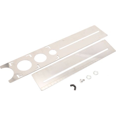 Règle de repérage de trous de carrelage réglable en acier inoxydable, outil de mesure universel pour perceuse et poinçon. (1/5)