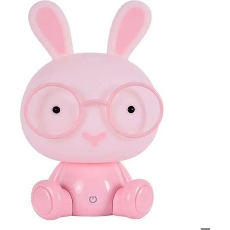 LED Lampe de Nuit Mignon Lapin Lumière de Nuit Bébé Chambre Lampe De Noël Cadeau De Chevet Décor Enfants Lunettes Lapins Lumières (1/4)