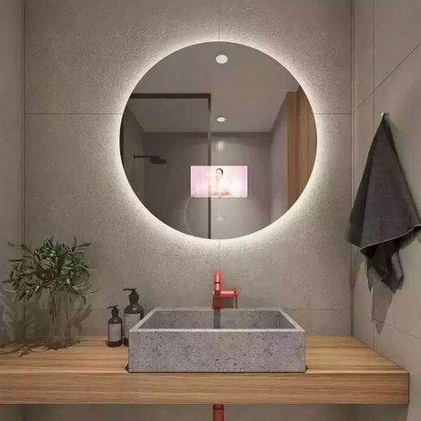 Miroir lumineux connecté Ø60 cm, Angel (1/4)