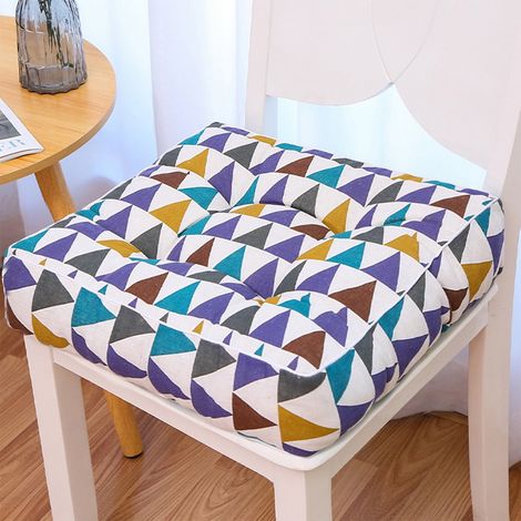 Coussin De Chaise Carré - 40 X 40 X 10 Cm - Polyester Résistant À L Eau - Pour Chaises Fauteuils Tabourets Sol - 1 Pièce (1/5)