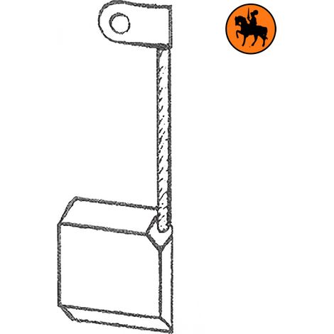 Ensemble de 4 balais de charbon HYSTER P15 6,3x22,2x20,6mm