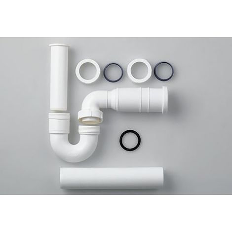 LAUFEN Siphon, DN40, mit flexibler Ablaufverbindung, für