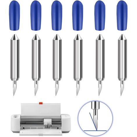 (60 degrés) Lames de découpe pour Cricut Joy Lames de découpe pour graveur, lames de rechange pour une découpe précise sur vinyle, papier et autres matériaux