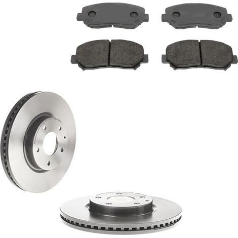 KIT FRENI ANTERIORI compatibile con MAZDA CX-5 (KE,GH,KF) - DISCHI + PASTIGLIE OEM: FDB4357 / 18216 , 18687 /SOSTITUZIONE DIRETTA/BASSA POLVERE/SILENZIOSO (1/5)