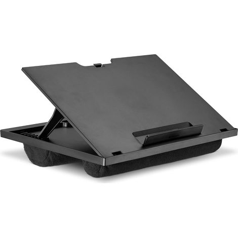 Support ordinateur portable – Plateau pour PC 37,6 x 28 x 5,8 cm avec coussin et 8 niveaux hauteur réglables –Table lit canapé bureau (1/5)