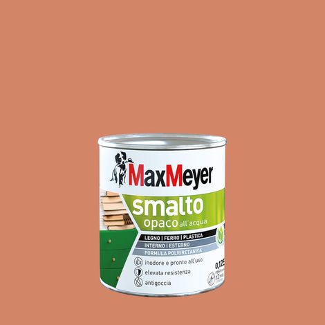 MaxMeyer Smalto Opaco all'acqua Poliuretanico Arancio Ace 0,125 l (1/3)