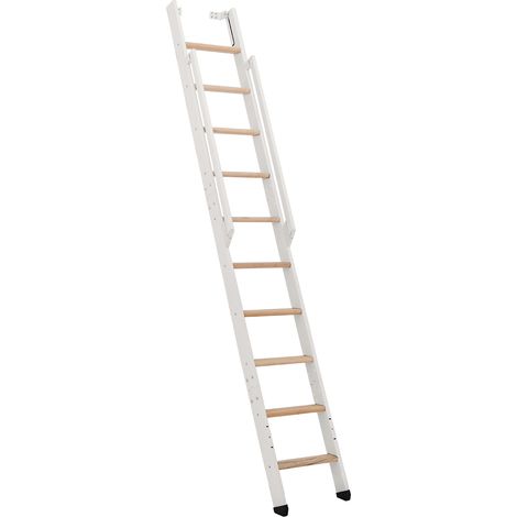 Minka Wangentreppe Strong 243cm max. Geschosshöhe Buche weiß