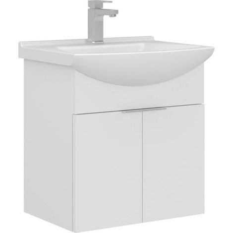 Meuble Vasque "Purus 55" - 55 x 50 x 58 cm - White (1/3)