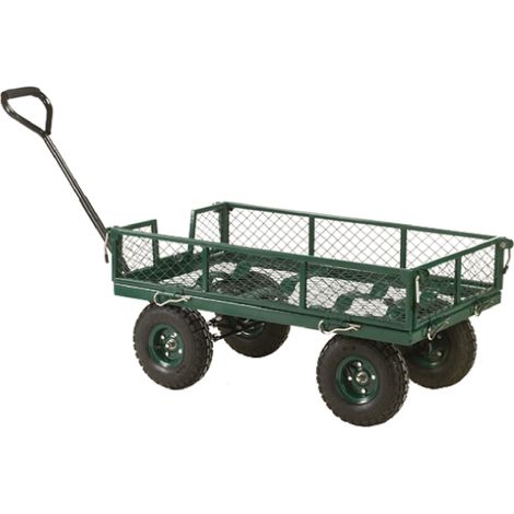 Rs Pro – Chariot d'atelier en acier – Charge 250kg – Dimensions 1070 x 515 x 1170mm – Côtés en treillis pour sécurité accrue