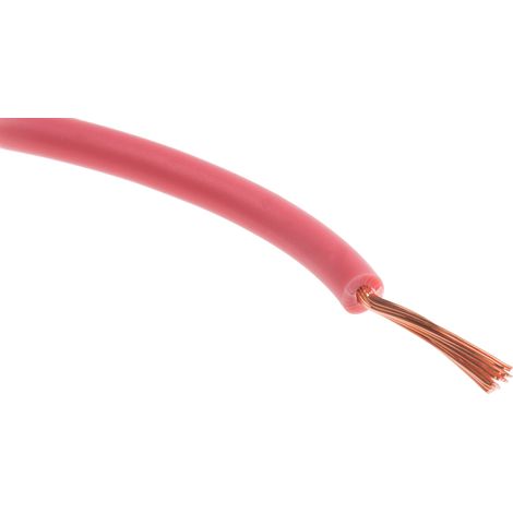 Câble triple homologation RS PRO, Rose, Section 0,75 mm² 1 kV c.c., 600 V c.a., , Triple homologation ( Prix pour Bobine de 100 Mètres )