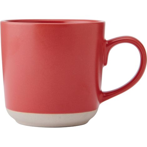La cafetière roter Keramikbecher mit unglasiertem Boden, 350ml