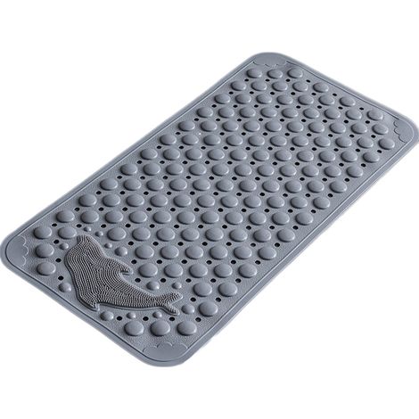Tapis De Douche Anti-Dérapant - 35 x 70 cm - Avec Ventouses Et Trous D’Évacuation - En Caoutchouc Sans Phtalates - Pour Salle De Bain Et Cuisine - 1 Pièce (1/5)