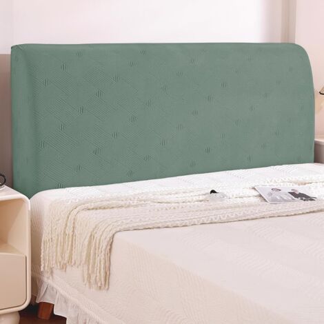Housse Tete De Lit,(200cm,Vert Clair) Élastique Housse De Tete De Lit Antitaches, Housse De Protection De Tête Washable, Headboard Cover Removable, Couvre Tete De Lit De Chambre (1/5)