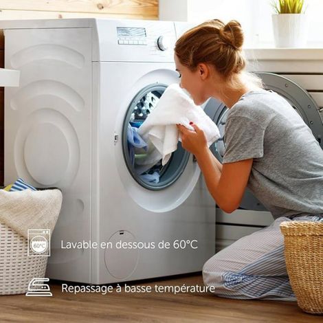 Lot de 2 Taie oreiller, Fermeture éclair cachée, Housse coussin 40x40 cm, Polyester respirant, Gris (1/5)