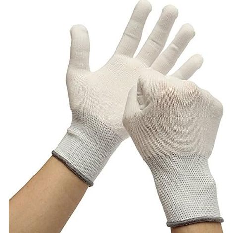 6Pairs Cotton Wrapping Gloves Dedicate Tool for Car Vinyl Sticker Window Film (1/5)