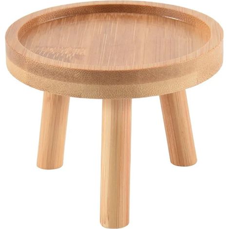 Support en bois pour plantes avec base pour pots de fleurs tabouret (1/5)