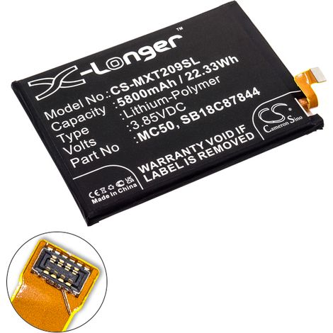 NX - Batterie téléphone, smartphone, GSM pour Lenovo 3.85V 5800mAh - MC50SB18C87844 (1/4)