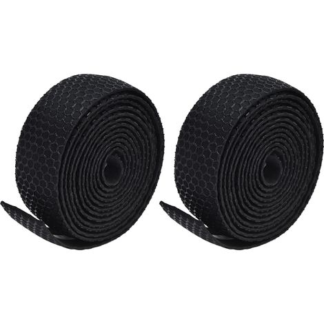 Ruban de Guidon Anti-Dérapant à Séchage Rapide pour Vélo, En Mousse Synthétique pour Exercices en Extérieur, Noir (1/5)