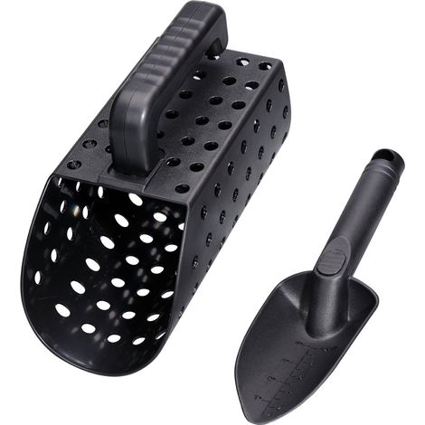 Sandschaufel für Metallsuchgeräte, tragbares Set mit Kelle, robustes ABS, ergonomischer Griff, Ausgrabungswerkzeug für die Schatzsuche, 2-teiliges Set (1/5)