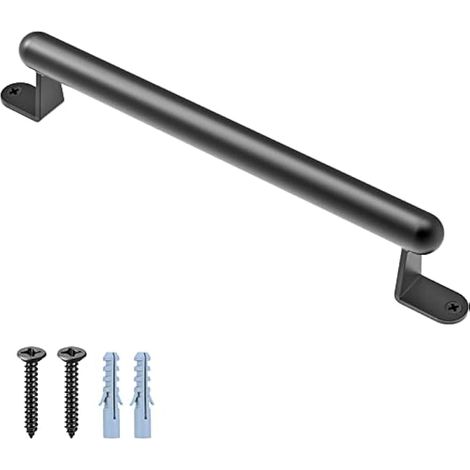 BeneLabel Poignée Métallique, 38cm Main Courante d'escalier Barre d'appui pour Personnes âgées/Handicapés Ferrures Murales pour l'intérieur&l'extérieur/Cadre d'escalade/Porte de grange/Placard/Garage (1/5)