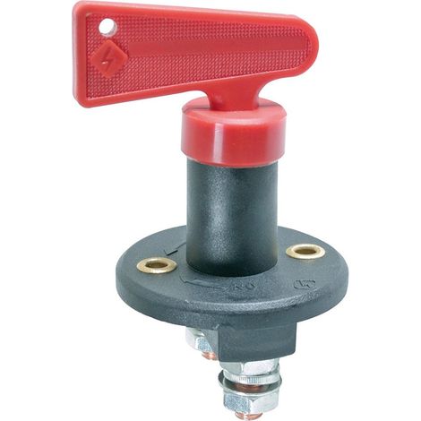 TRADE SHOP - Staccabatteria Con Chiave 12 Volt Nautica Camper Auto Interruttore Switch - (1/2)