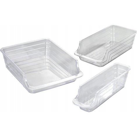Wenko Organizzatore trasparente, set da 3 pezzi