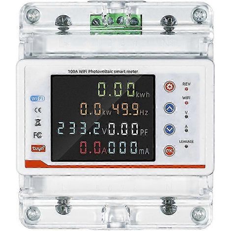 Disjoncteur intelligent monophasé 4P Tuya WiFi à réenclenchement automatique - FFY (1/3)