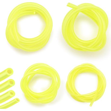 Kraftstoffschlauch 4 x 1 m, 4 Größen für Kettensägen und Freischneider 4 x 1 m Schläuche, Größen 3 x 6/3 x 5/2,5 x 5/2 x 3,5 mm, für Kraftstoff, Laubbläser, Trimmer und Gartengeräte (1/5)