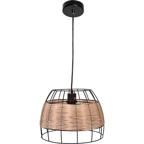 Lámpara de techo colgante SOTERO 32d Rattan Márron (1/3)