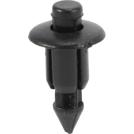 50x Rivets en plastique pour panneaux de garniture de carénage de vélo, clips de fixation compatibles 6 mm, noirs (1/5)