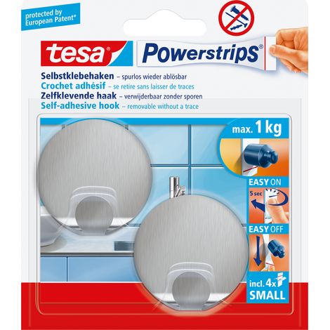 tesa Powerstrips Hooks S metal round (1/2)