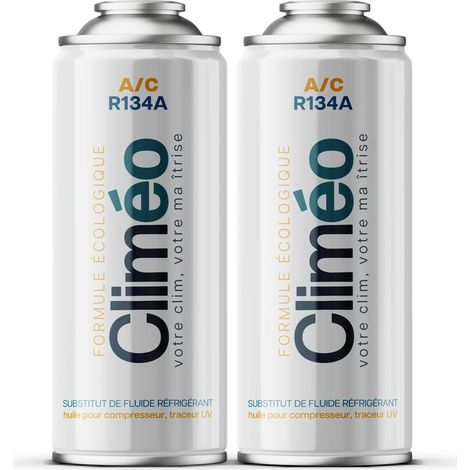 Climeo 2x400ml - Refrigerante ecologico R134a/R12 Servizio di climatizzazione indipendente