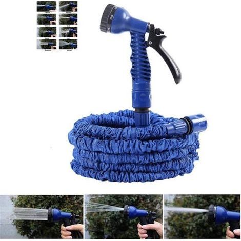 52m (175ft) Expandable Retractable Garden Hose - Green, 7 Functions. (1/4)