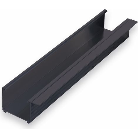 TJ90 Alu-Regenrinne anthrazit 6100 mm, RAL 7016