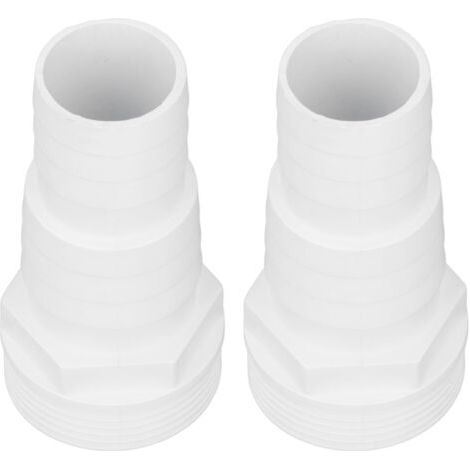 1-1/2-Zoll-Außengewinde-Schlauchadapter für Poolfilterpumpen – Robustes Kunststoffmaterial – Einfache Installation und stabile Verbindung