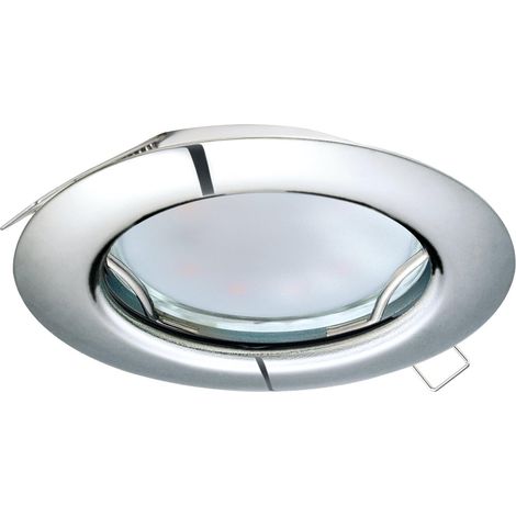 Spot encastrable, projecteur en acier chromé, luminaire (1/5)
