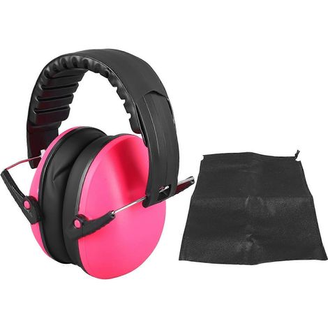 Schalldichte Ohrenschützer für Kinder, Schlafschutz, Mini-Ohrenschützer zur Geräuschreduzierung, Rosa