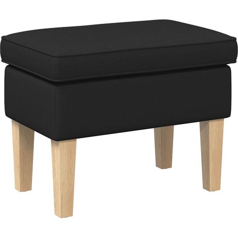 Hocker Schwarz 55 x 35 x 41 cm Stoff vidaXL