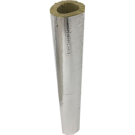 Cylindre Isolant en Laine de Roche avec Aluminium – ø 180 mm (1/5)
