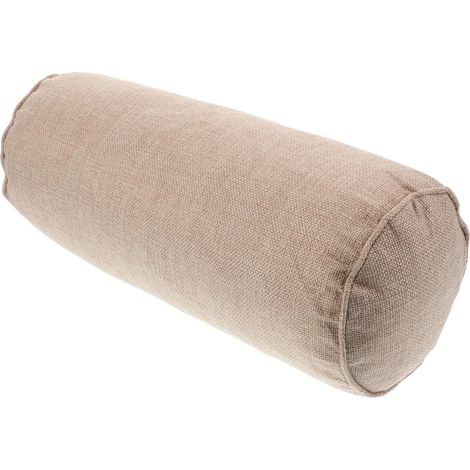 Coussin cylindrique pour pieds et nuque Vaguelly 15 x 40 cm Beige (1/5)