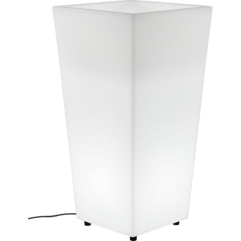 Newgarden – Jardinière carrée haute 30x30x58 cm – Lumière blanc froid 6000K – 7L volume de plantation – Polyéthylène résistant aux UV (1/4)