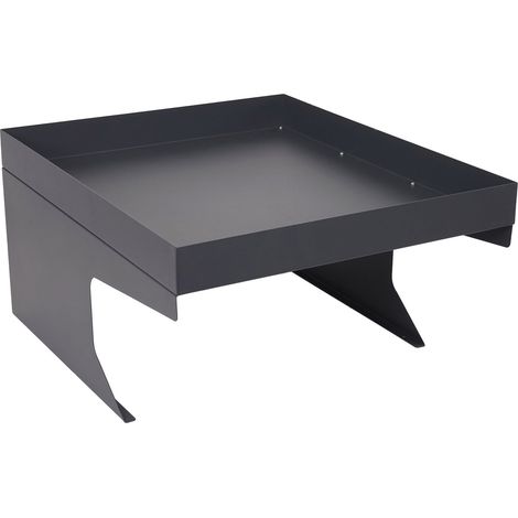 Mähroboter-Garage mit Pflanzkasten HHG-786, Dach Unterstand für Rasenmäher, Metall 37x60x70cm anthrazit (1/5)