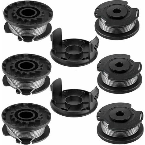 Spule für BOSCH, 6+2 Ersatz-Nylonspulen F016800569/F016800385, Spule für Bosch EasyGrassCut, kompatibel mit 23SL/26S (Durchmesser 1,65 mm, Länge 4,9 m).
