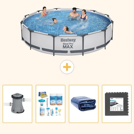 Bestway Bestway Steel Pro MAX Ronde - 366x76 cm - 5-pièces S233 (1/5)