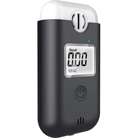 Testeur d'alcool numérique sans contact avec lumière LED, capteur à semi-conducteur pour une mesure précise du bac 0-200 mg/100 ml