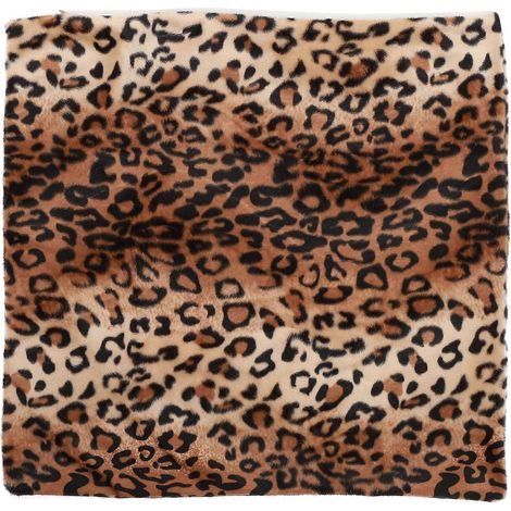 Coussin décoratif carré/rectangulaire à motif léopard, rembourrage en peluche courte, housse de coussin pour dossier de chaise de salle à manger ou de cuisine 01-45.00X45.00X1.00CM-Leopard (1/4)